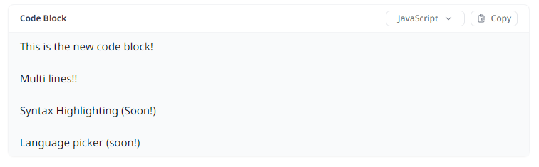 Code Block