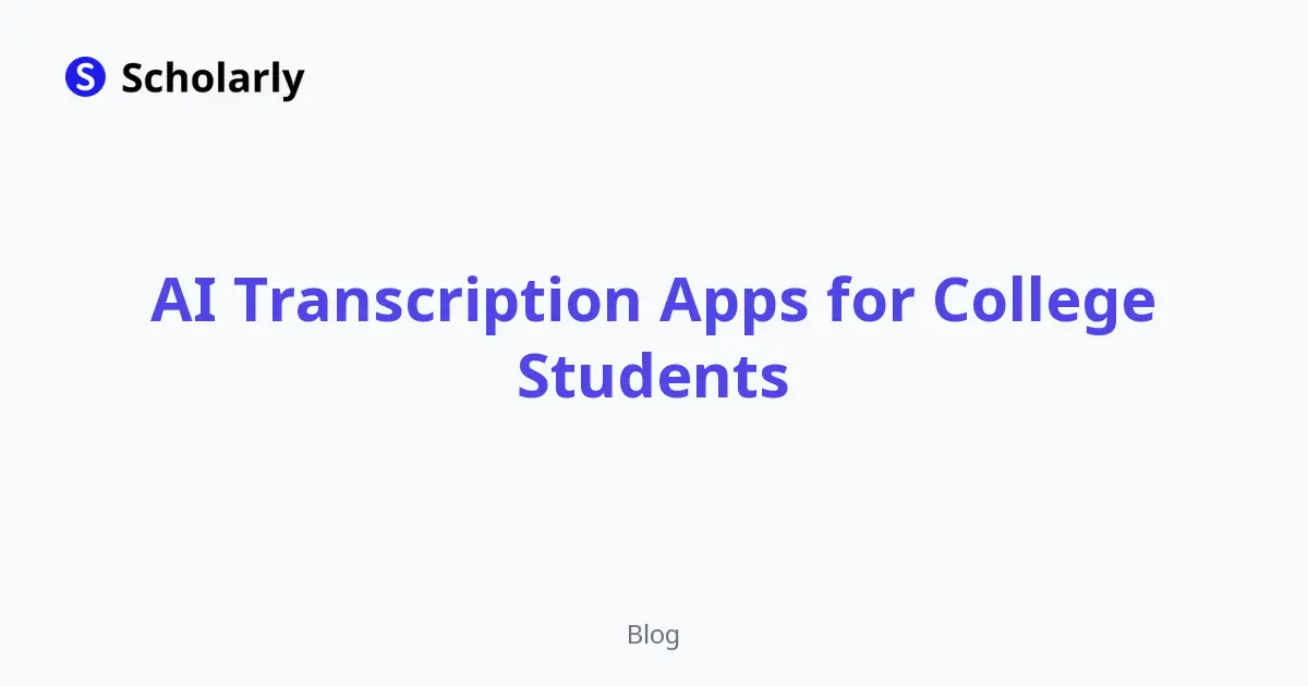 AI Lecture Transcription: Turn Recorded Lectures Into Study Notes