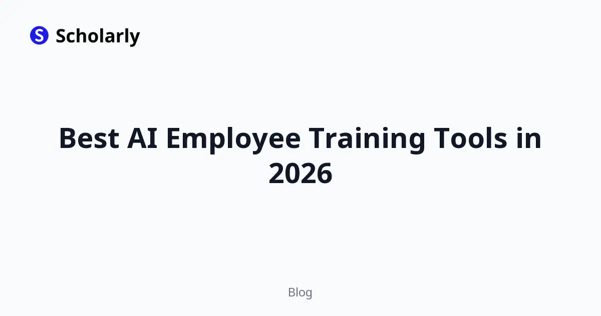 Best AI Employee Training Tools in 2026