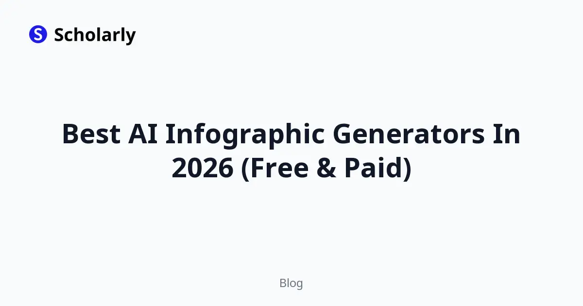 Best AI Infographic Generators In 2026 (Free & Paid)