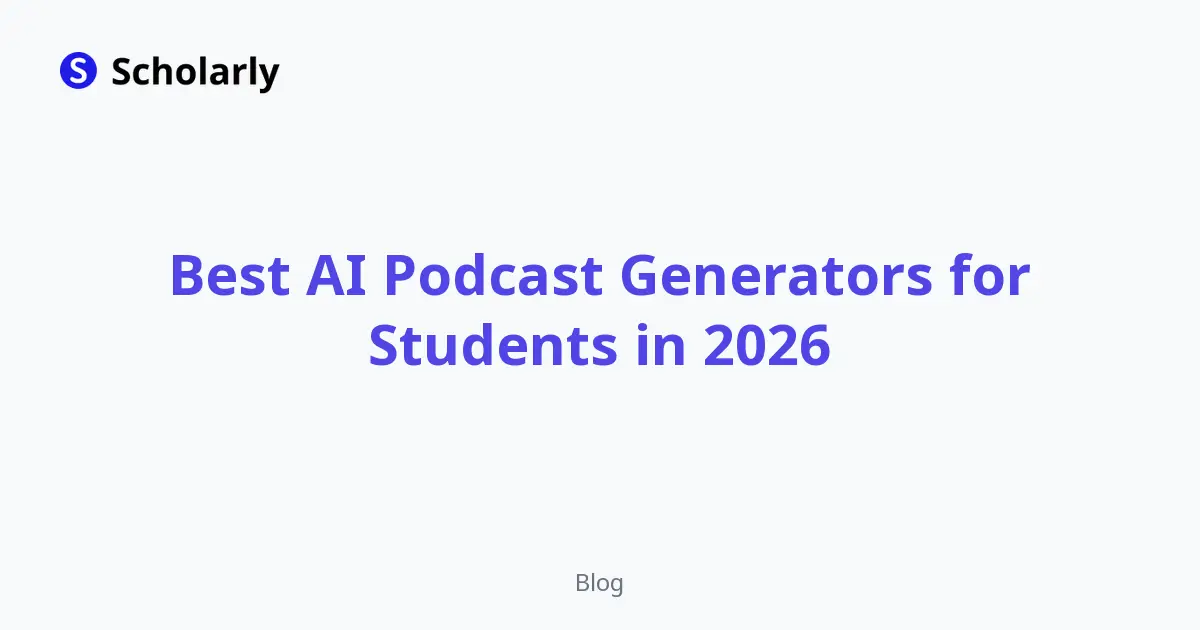Best AI Podcast Generators for Students in 2026