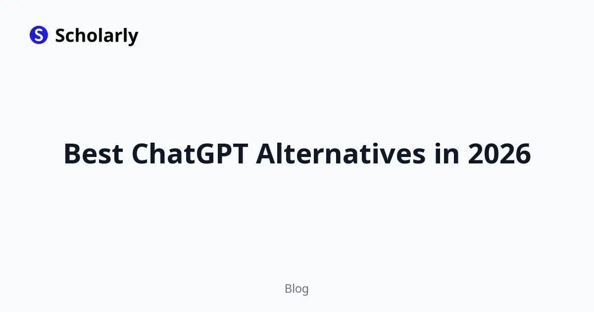 Best ChatGPT Alternatives in 2026