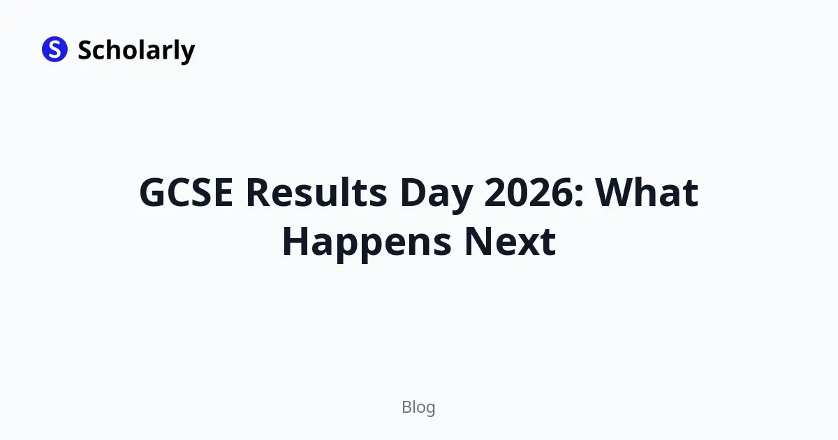 GCSE Results Day 2026: What Happens Next