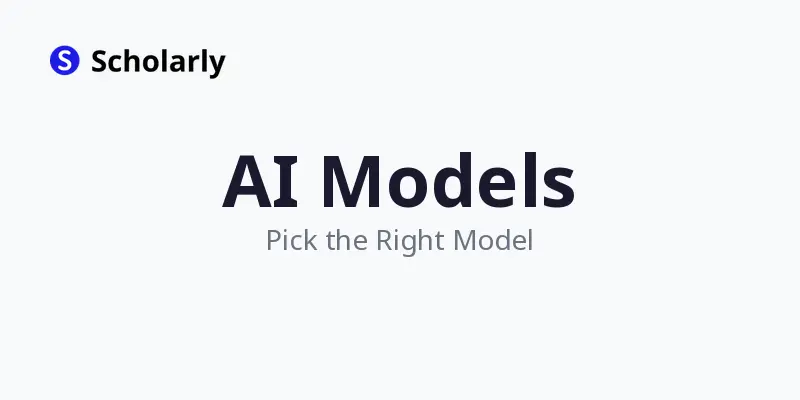 Choosing an AI Model